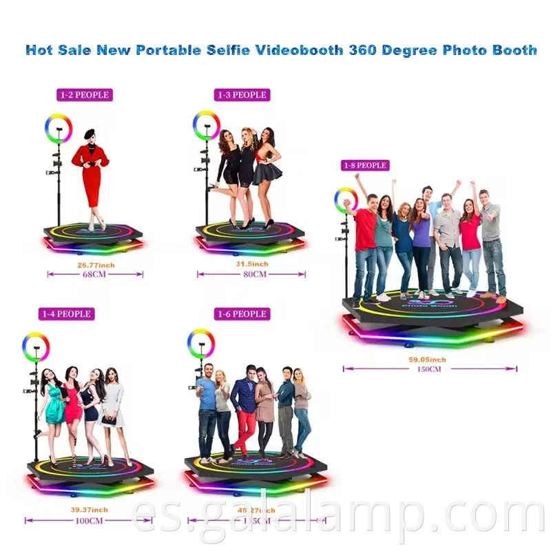 Dispositivo de cámara envolvente de 360 grados, rotación automática, selfies vivos